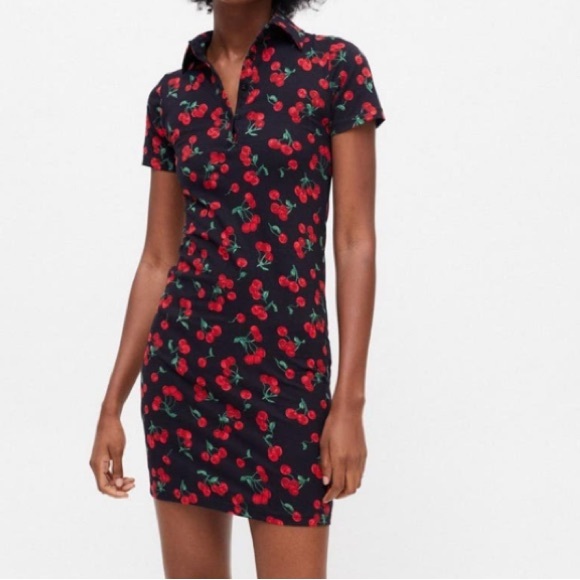 Motel Rocks Cherry Vintage Look Pin up Rockabilly Mini Shirt Dress XL - Picture 4 of 8